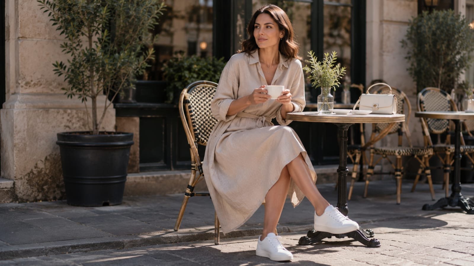 White Sneakers Are a Wardrobe