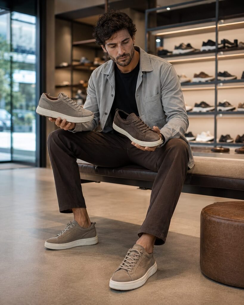 How to choose casual shoes for men under $100 in a modern shoe store