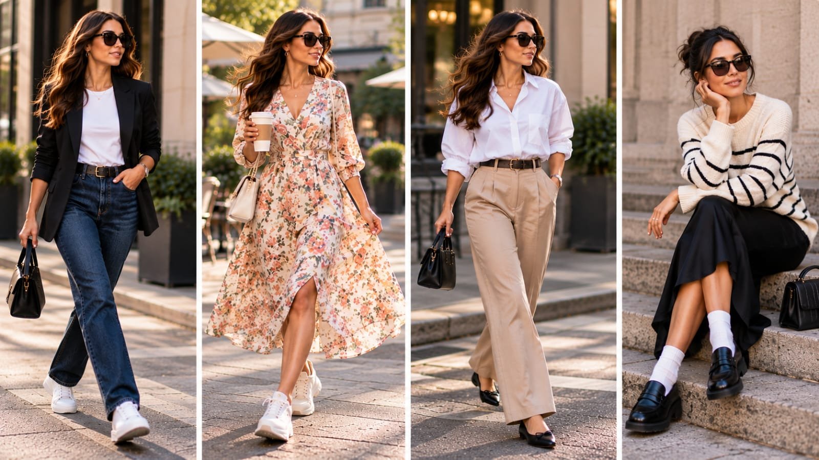 Wrong shoe theory outfit with a slip dress and chunky combat boots, showcasing an unexpected fashion styling combination.